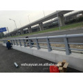 Galvanized steel fence pole for highway